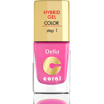 Delia Coral Hybrid Gel Color step 1 Lac unghii 22