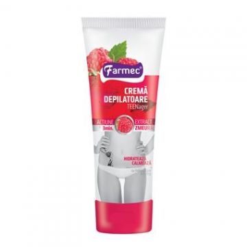 Farmec Crema depilatoare Teenager cu Extract de Zmeura 150 ml