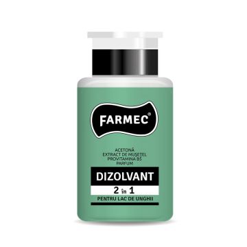 Farmec Dizolvant lac unghii 2 in 1 cu musetel si provitamina B5  150ml