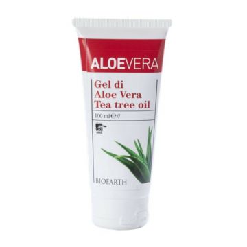 Gel de aloe vera cu arbore de ceai, 100ml, Bioearth