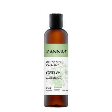 Gel de dus calmant cu CBD si lavanda, 250ml, Zanna