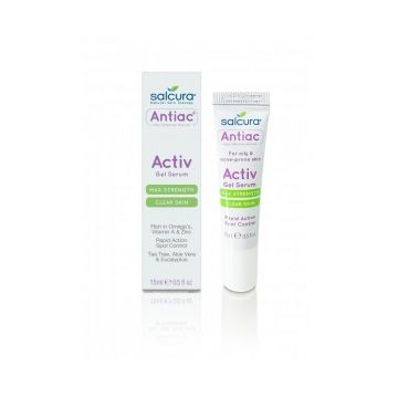 Gel tratament Antiac, acnee si pete pigmentate, pt fata si corp, Salcura 15 ml