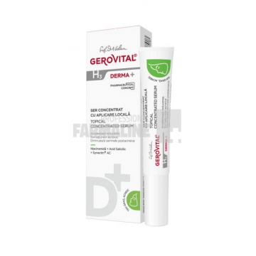 Gerovital H3 Derma+ Ser concentrat cu aplicare locala 15 ml