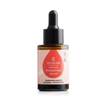 Ser hidratant, HYDRATING Serum cu 4 tipuri de Acid Hialuronic si Exozomi, 30ml, ProGlow