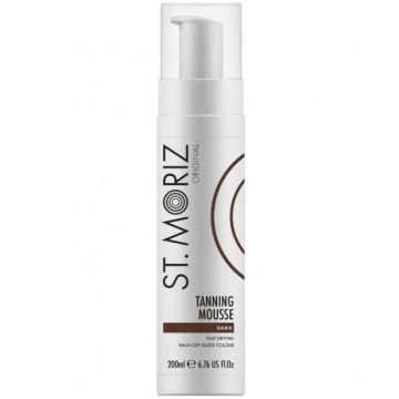 Spuma Autobronzanta Profesionala ST MORIZ Tanning Mousse, Efect instant, Dark, 200 ml