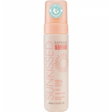 Spuma Autobronzanta Profesionala SUNKISSED Self-tan, 1H TAN, 95% Ingrediente Naturale, 200 ml