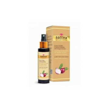 Tratament anticadere si crestere par cu ceapa si curry 100ml, Sattva Ayurveda
