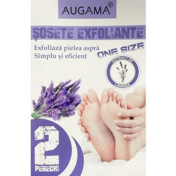 Augama sosete exfoliante cu lavanda pentru talpi, 2 perechi X 1 set Henan Kangdi