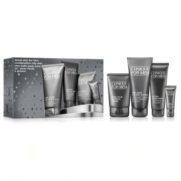 Clinique Holiday Great Skin for HIM: Combination Oily Skin set cadou de Crăciun pentru bărbați