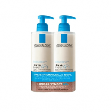 La Roche Posay Pachet Lipikar AP+ Syndet  Crema de spalare x 400 ml