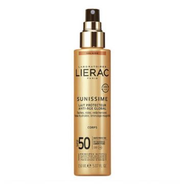 Lapte de corp pentru plaja SPF50 SUNISSIME Lierac 150ml