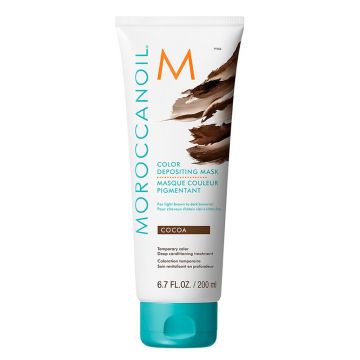Masca nuantatoare Moroccanoil Bordeaux pentru par saten
