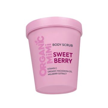 Scrub de corp fructat Sweet Berry, 250g, Organic Mimi
