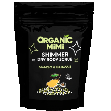 Scrub de corp stralucitor cu mango si babassu, 150g, Organic Mimi