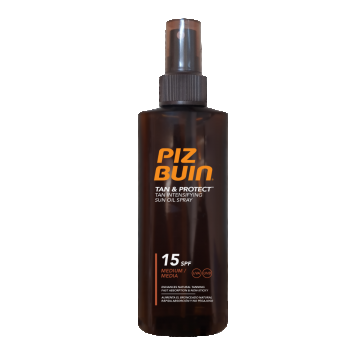Spray ulei pentru bronzare accelerata SPF 15 Tan & Protect Piz Buin