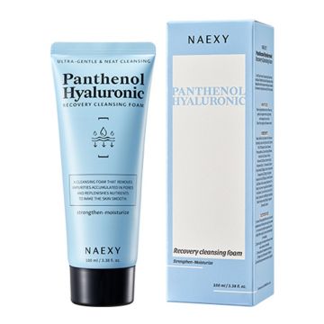 Spuma de curatare pentru fata cu pantenol si acid hialuronic - NAEXY 100ml