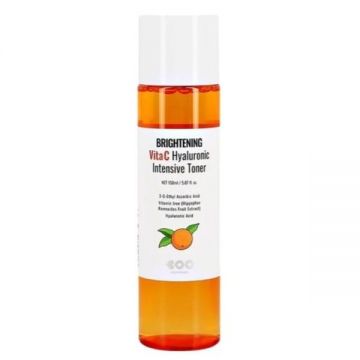 Toner pentru Fata Iluminant cu AHA si Vitamina C - Dearboo Vita C Hyaluronic Brightening Toner, 150 ml