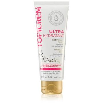 Topicrem UH BODY Ultra-Moisturizing Sparkling Body lapte de corp intens hidratant cu particule stralucitoare