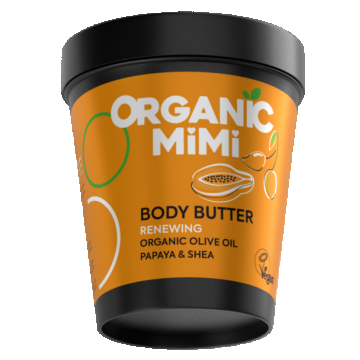 Unt de corp regenerant cu ulei de masline si papaya, 200ml, Organic Mimi
