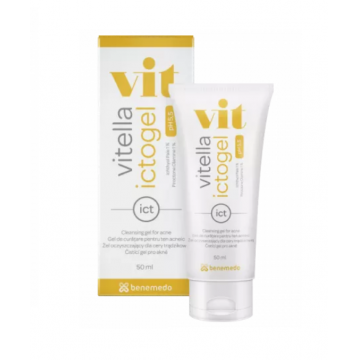 Vitella Ictogel Gel de spalare pentru ten gras si acneic 50 ml