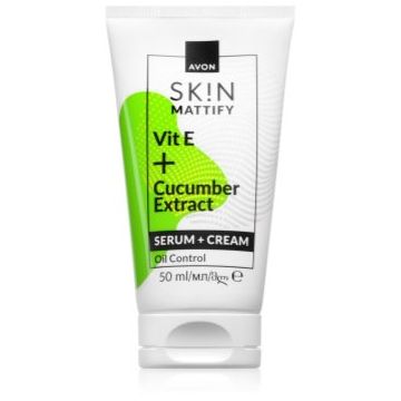 Avon Mattify Vit E + Cucumber Extract crema 2 in 1