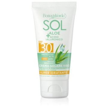 Bottega Verde Sol Aloe crema de soare pentru fata cu aloe vera