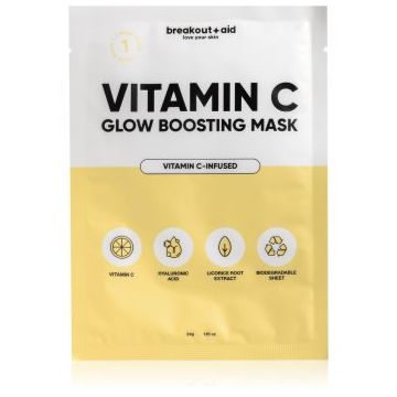 breakout + aid Vitamin C Glow Boosting Mask masca pentru celule cu vitamina C