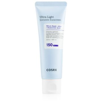 Cosrx Ultra-Light Invisible Sunscreen cremă ușoară pentru protecția solară pentru corp și față SPF 50+