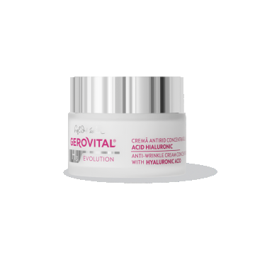 Cremă Antirid Cu Acid Hialuronic 3%  Hidratare Profundă și Efecte Antirid, Gerovital H3 Evolution, 50 Ml