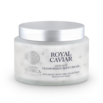 Crema de corp restructuranta anti-age Royal Caviar, 300ml, Natura Siberica