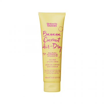 Crema styling fara caldura pentru parul cret Banana Coconut Air Dry, 150ml, Umberto Giannini