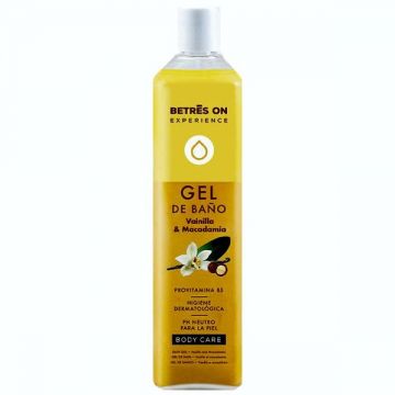 Gel de Dus cu Aroma de Vanilie si Macadamia - Betres ON Gel de Bano Vainilla & Macadamia Provitamina B5 Body Care, 750 ml