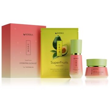 KORIKA SuperFruits Hydrating Glow set 3 pcs set cadou pentru hidratare intensa