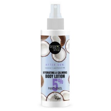 Lotiune de corp dupa expunerea solara, 150ml, Organic Shop