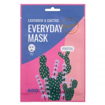 Masca de Fata Calmanta cu Lavanda si Flori de Cactus - Dearboo Everyday Mask, 27 g