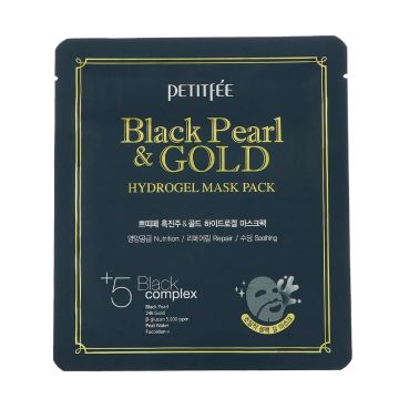 Masca de hidrogel cu perle negre si aur Petitfee