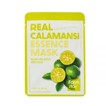 Masca Faciala cu Esenta de Calamansi - FarmStay Real Calamansi Essence Mask, 23 ml