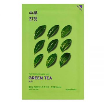 Masca Faciala cu Extract de Ceai Verde - Holika Holika Pure Essence Mask Sheet – Green Tea, 20 ml