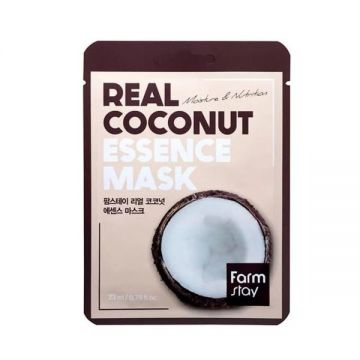 Masca Faciala Hidratanta cu Esenta de Cocos - FarmStay Real Coconut Essence Mask, 23 ml