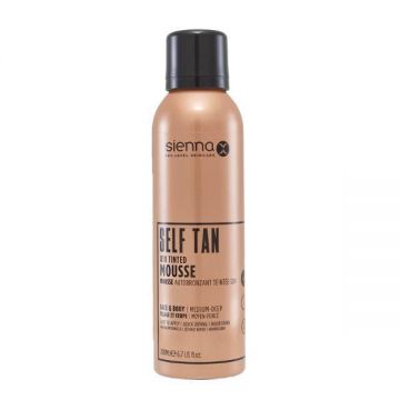 Mousse Autobronzant Sienna X-self Tan Q10 Tinted Mousse, 200 ml