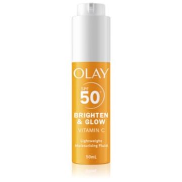 Olay Vitamin C Brighten & Glow fluid hidratant cu niacinamidă