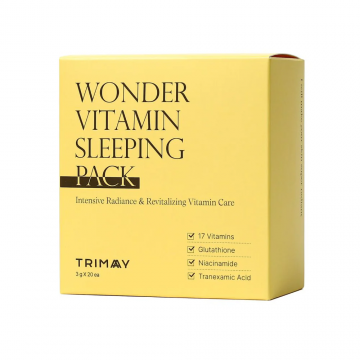 Pachet masti de noapte pentru luminozitate si revitalizare Wonder Vitamin, 20 x 3g, Trimay