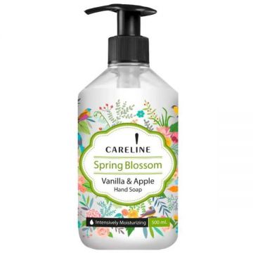 Sapun Lichid pentru Maini - Careline Spring Blossom Vanilla & Apple Hand Soap, 500 ml