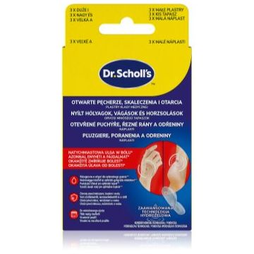 Scholl Dr. Scholl's Open Blisters, Cuts and Abrasions plasture hidroactiv pentru tratamentul leziunilor superficiale ale pielii