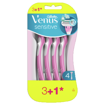 Set aparate de ras de unica folosinta Venus Sensitive, 4 bucati, Gillette