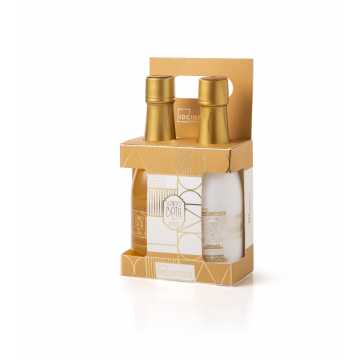 Set de baie Gold Set Champagne Duo, 2 piese, IDC Institute