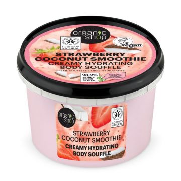 Souffle de corp Strawberry Coconut Smoothie, 250ml, Organic Shop