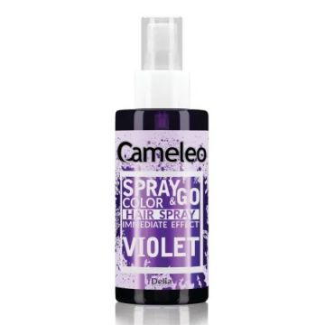 Spray colorant pentru par nuanta Violet Spray & Go, 150ml, Delia Cosmetics
