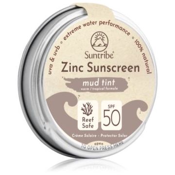 Suntribe Zinc Sunscreen crema de fata cu minerale pentru protectie SPF 50