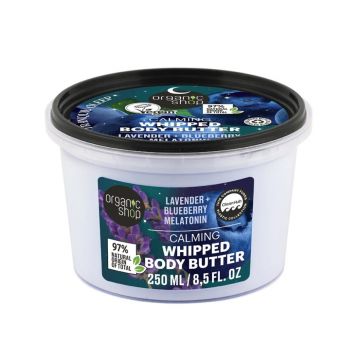 Unt de corp cu afine lavanda si melatonina Calming, 250ml, Organic Shop